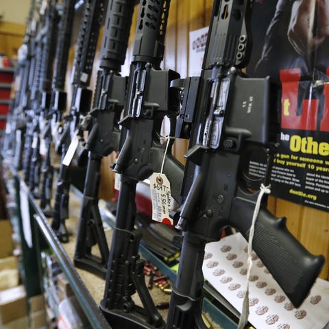 Semi-automatic AR-15's are for sale at Good Guys...