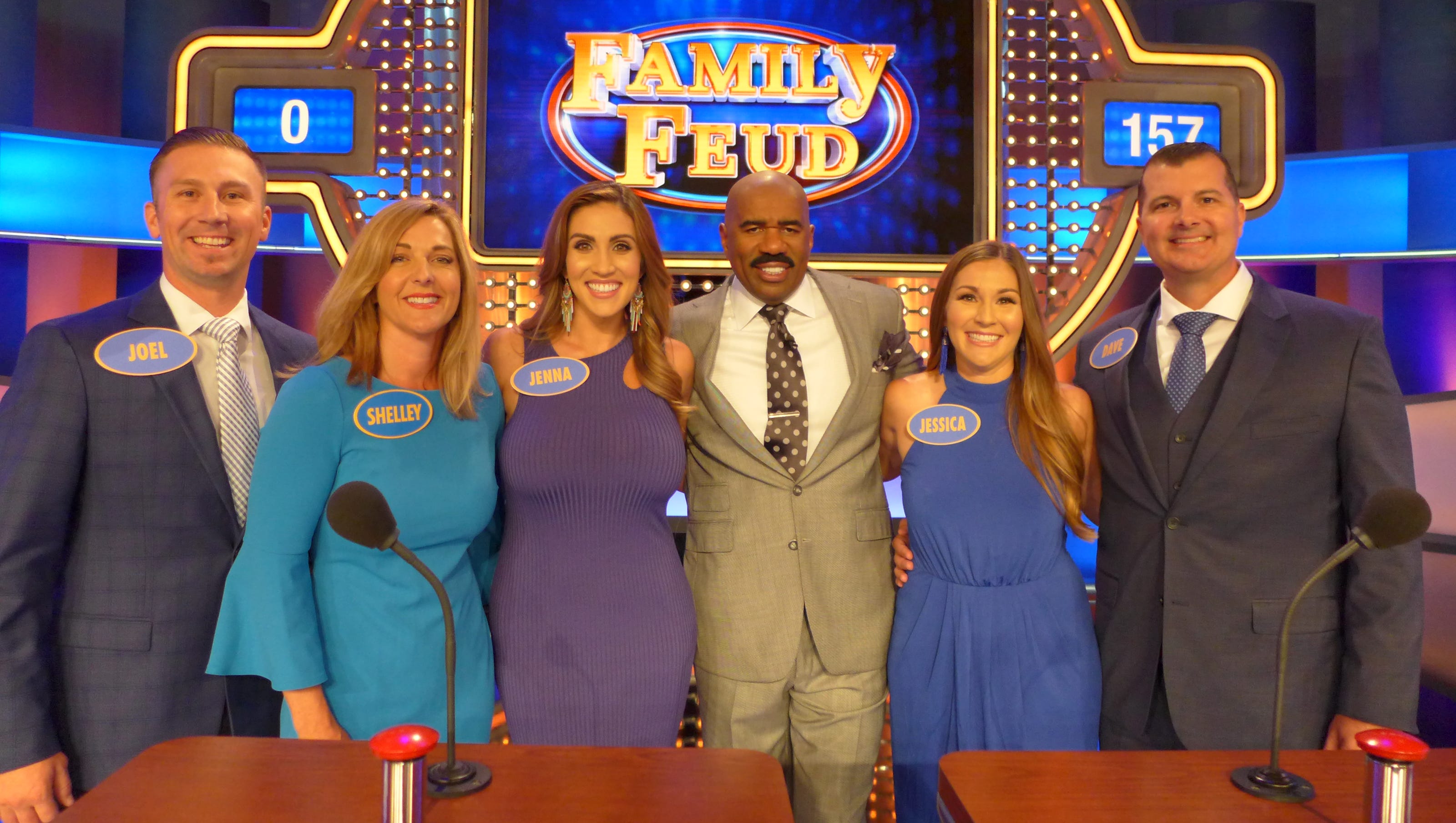 who were the hosts of family feud