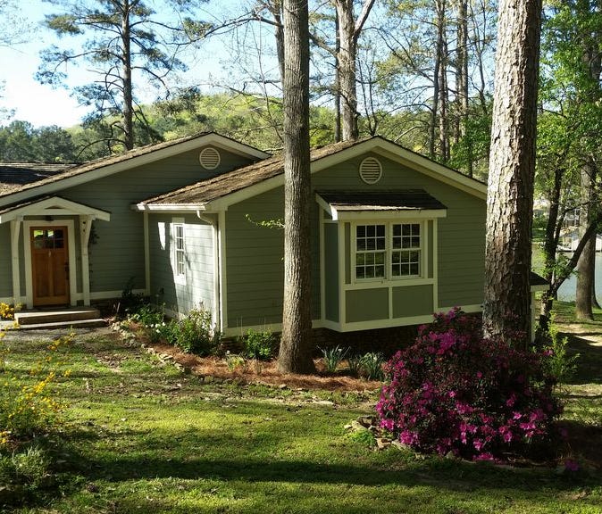 Gadsden, Alabama // Average night per person $42.72  Sleeps 10 / $240 per night / $24 per person a night   https://www.homeaway.com/vacation-rental/p848169vb