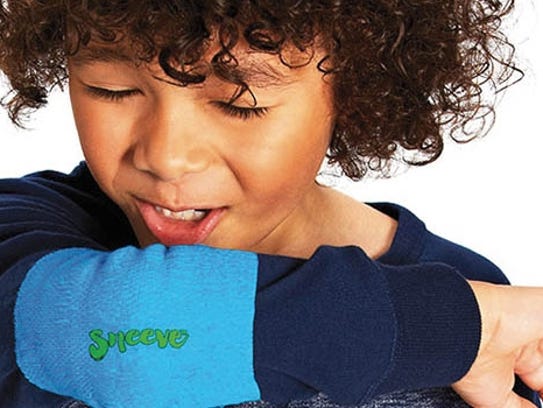 The Sneeve is a disposable elbow cover, helpful for