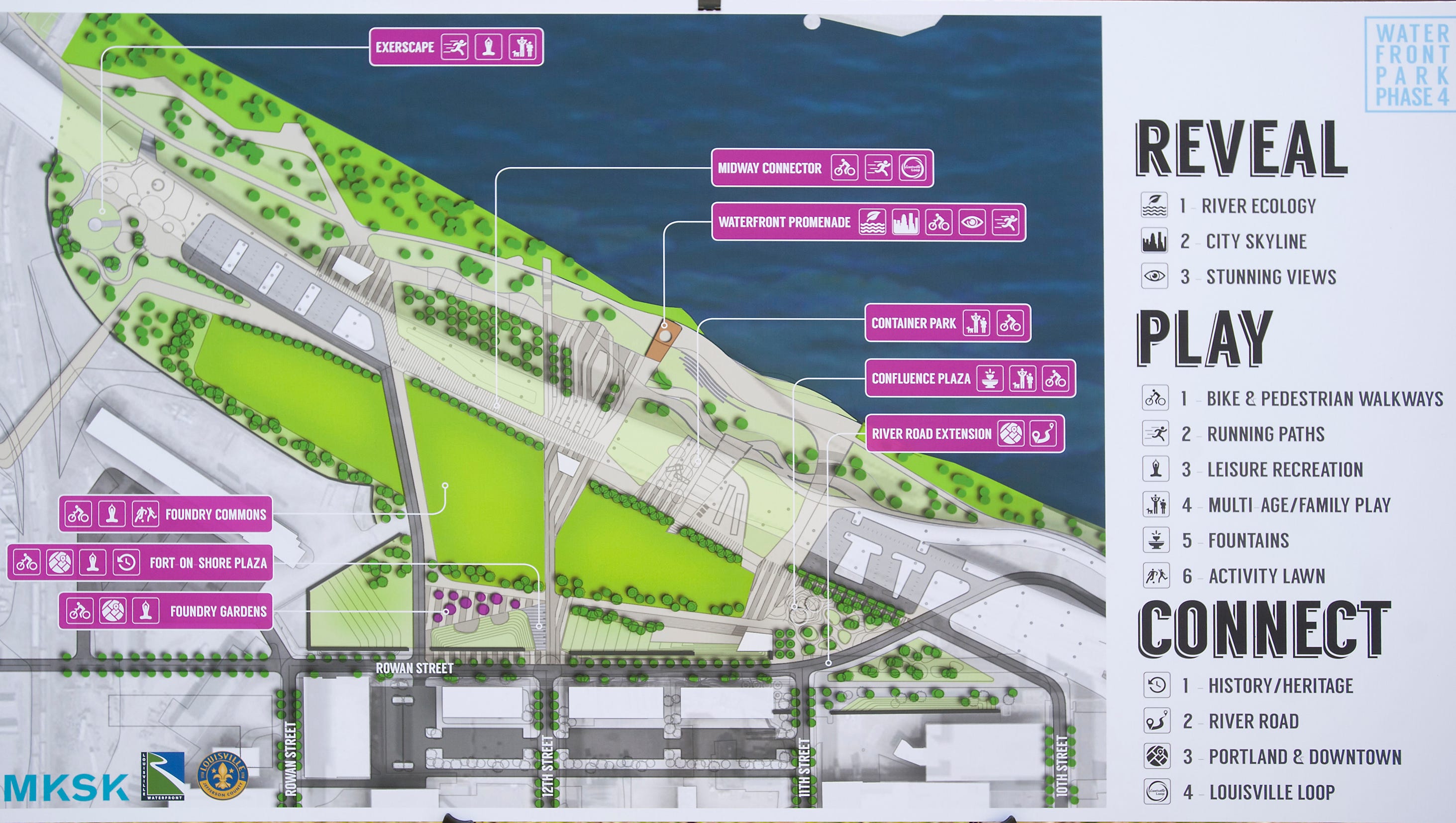 Louisville Waterfront Park Map Louisville Waterfront Park West End Segment Pitched With $10M In Funds