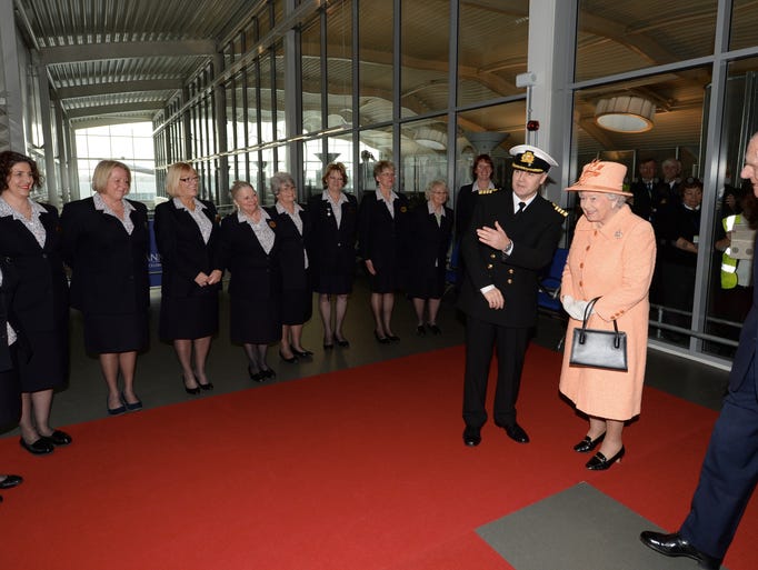 Queen Elizabeth II and Prince Philip meet with P&O
