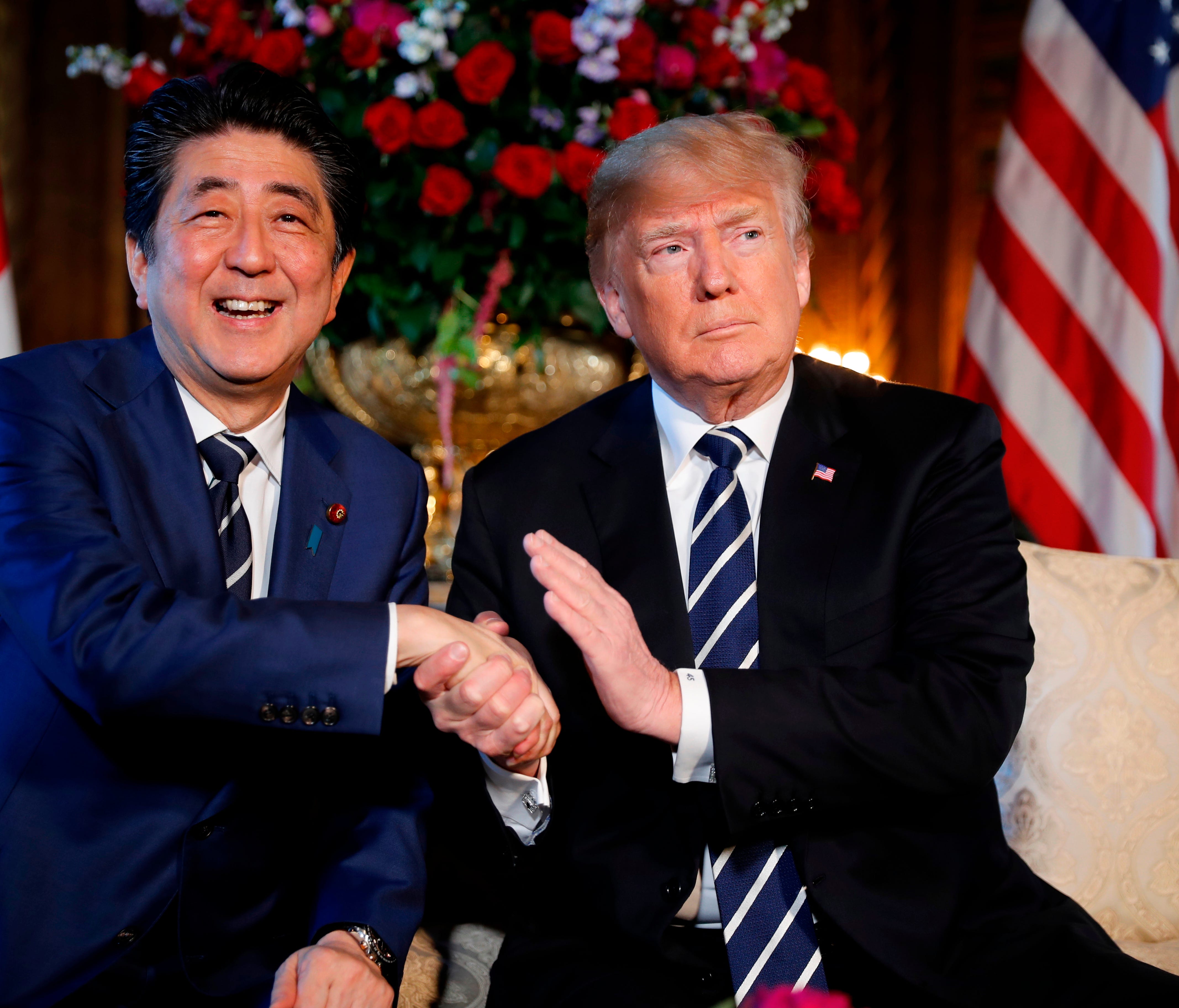 President Trump and Japan Prime Minister Shinzo Abe.