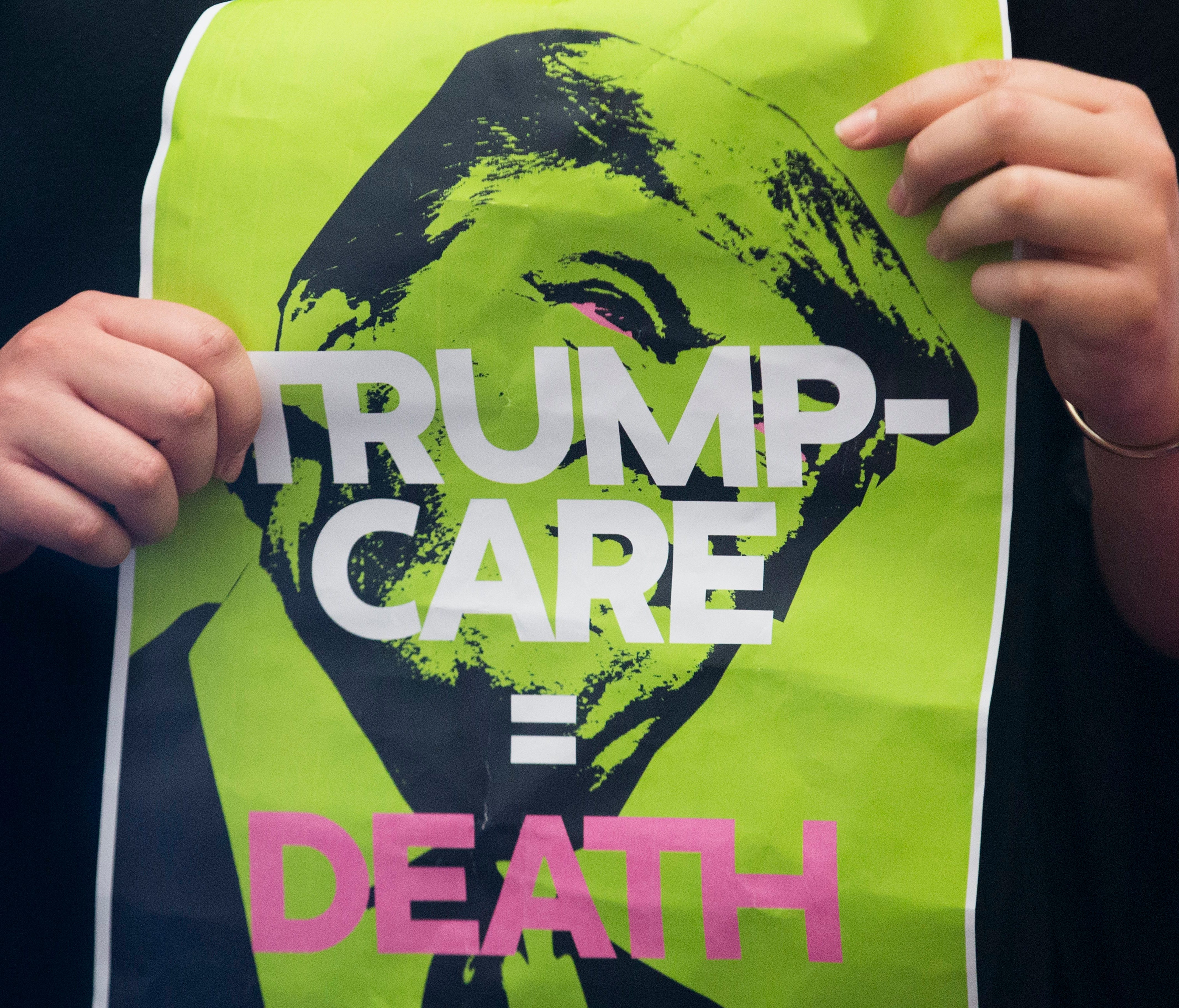 A protest on Capitol Hill in 2017.