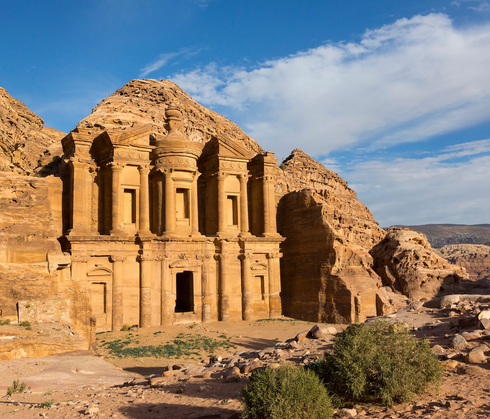 The Back Route to Petra, Jordan: Another lost city that draws a surprising number of crowds, Petra's crowded Treasury is easier to appreciate after a grueling hike through the remote Petra Basin from Little Petra — a smaller pocket of sandstone-carve