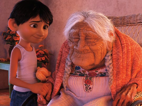 In "Coco," Miguel has a special bond with his great-great-grandmother.