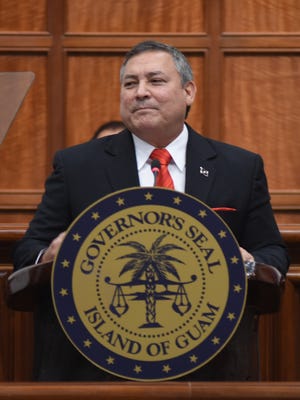 Gov. Eddie Calvo delivers his State of the Island address Feb. 13.