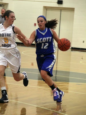Jenna Trimpe scored 14 points as Scott cruised to victory over Calvary Christian Monday.