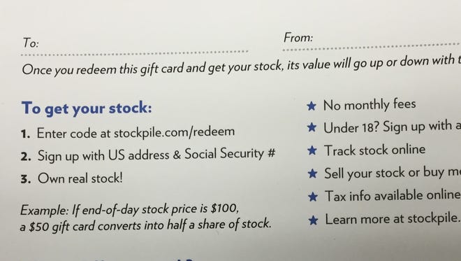 Hand someone some stock for the holidays