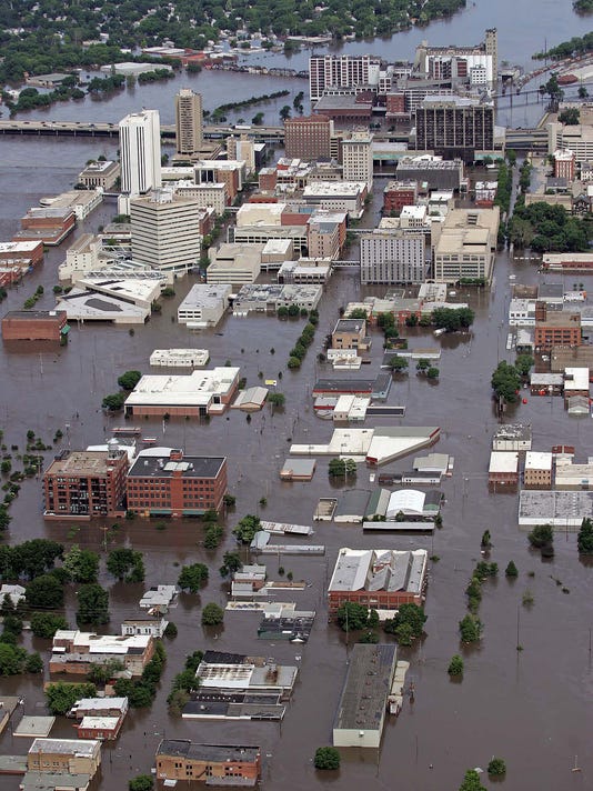 Recovery efforts in Cedar Rapids post-flood