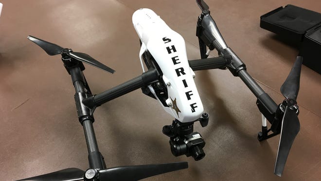 A file photo of a Stearns County Sheriff's Department Inspire 1 drone.