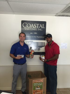 Coastal Van Lines worked with local business in Vero Beach to host a community food drive during Hunger Action Month. Coastal Van Lines then delivered nearly 380 pounds of food to the Treasure Coast Food Bank.