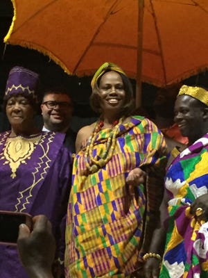 Myrtle Deanna Choice was named Queen Mother of Agyanoa Aburi, Ghana, at a coronation installment ceremony Saturday at Newark High School.