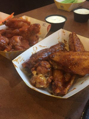 Wings from Buffalo Wild Wings come with a variety of sauce choices.