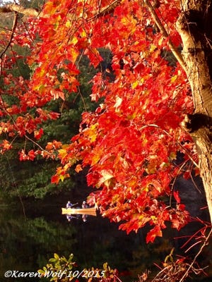 A brilliant and serene autumn scene.