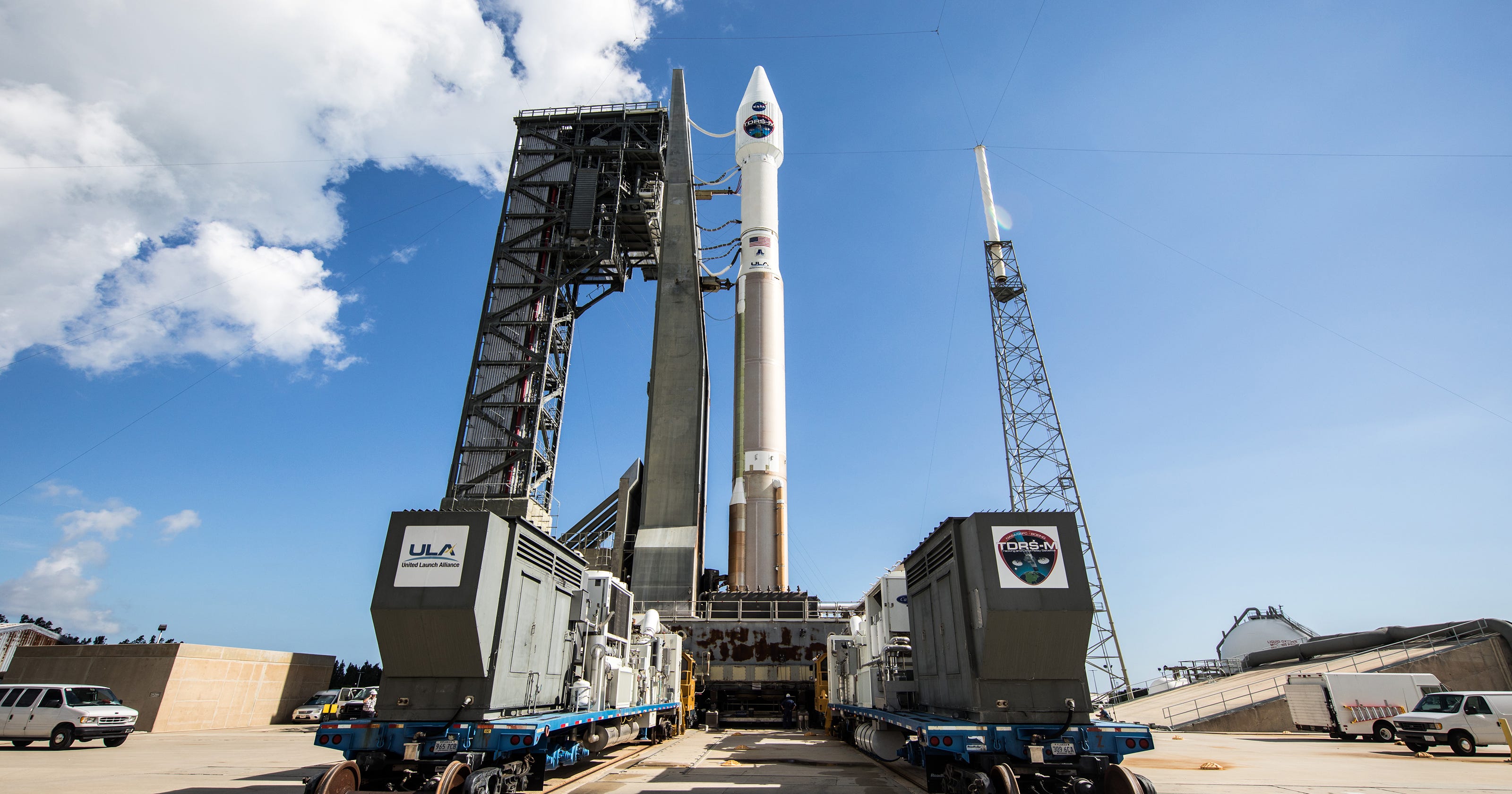 Atlas V rocket launches from Cape Canaveral with NASA satellite