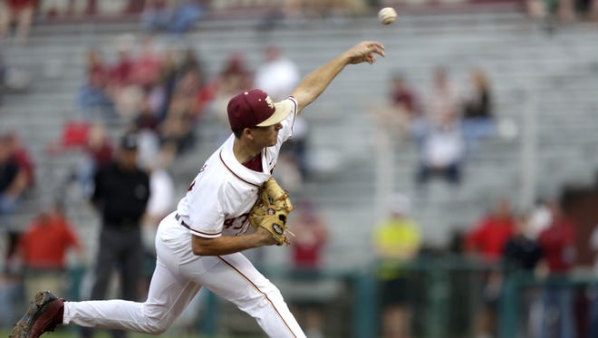 Florida State freshman pitcher Drew Parrish is 3-1 with 35 strikeouts and a 3.79 ERA this season.