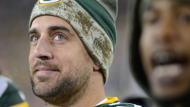 Green Bay Packers quarterback Aaron Rodgers.