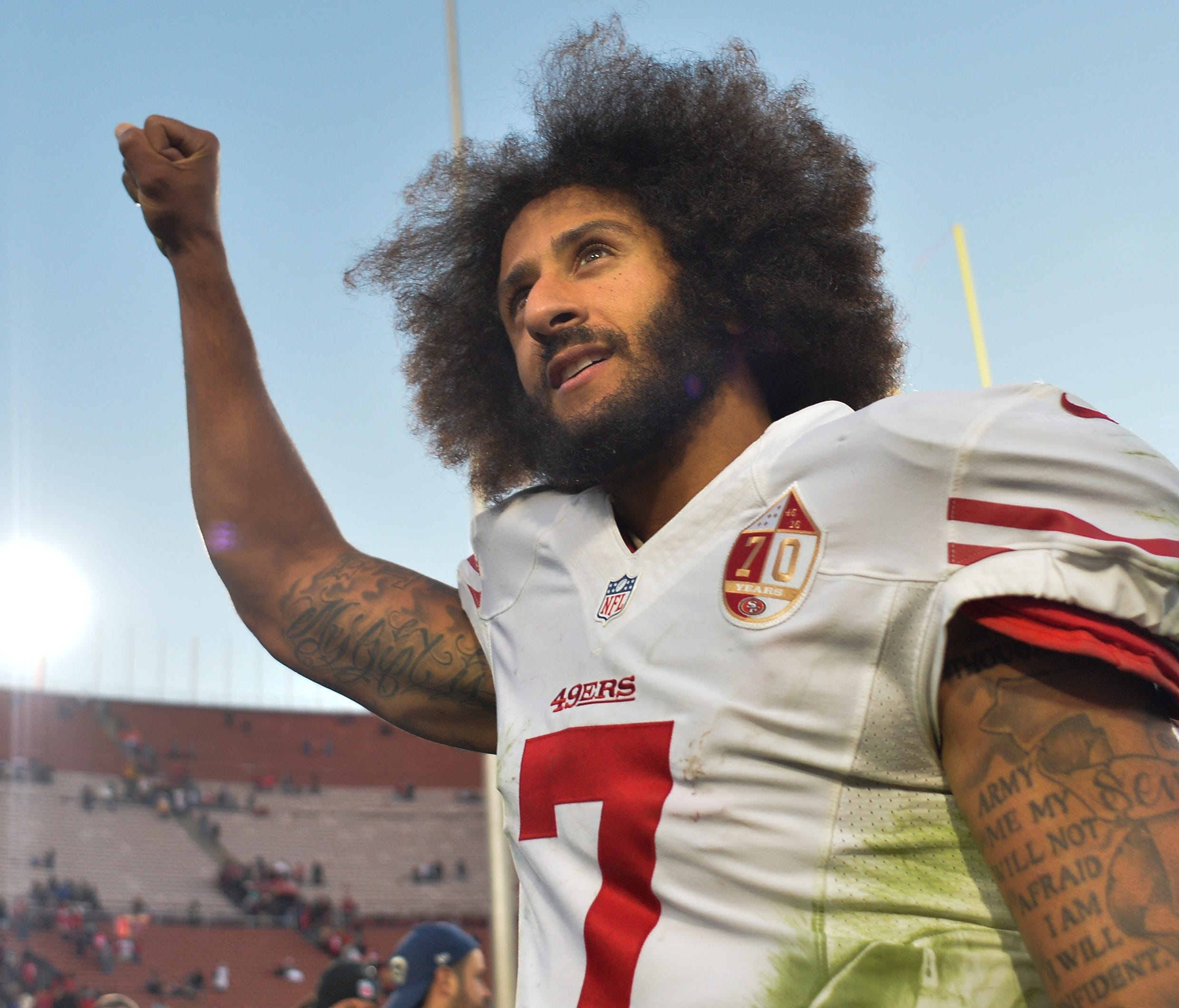 Former 49ers QB Colin Kaepernick remains an NFL free agent.