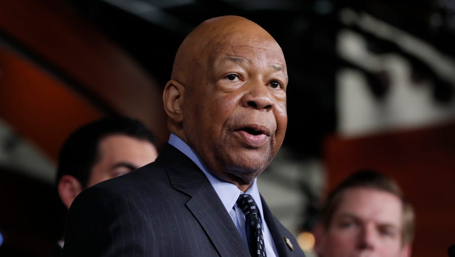 Rep. Elijah Cummings, D-Md. speaks during a news conference