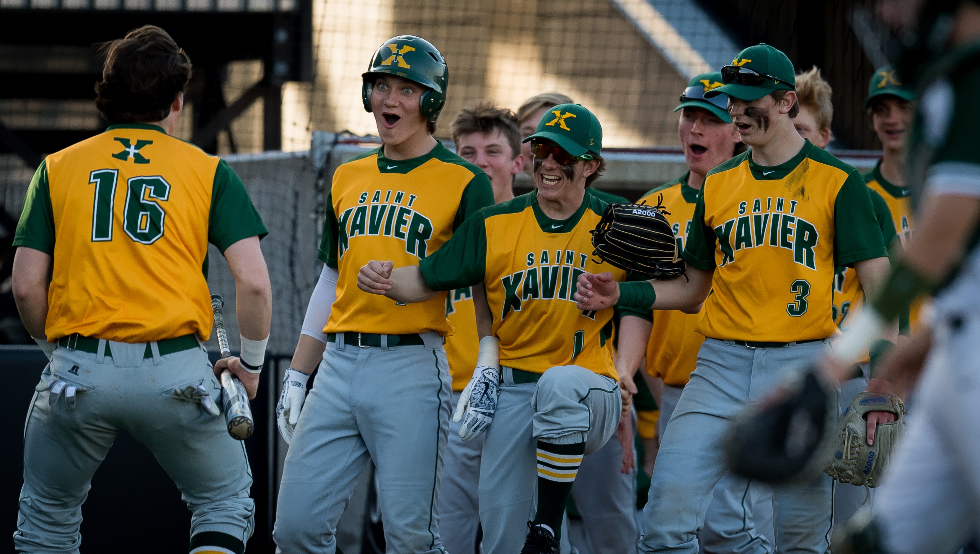 St. Xavier High School boys baseball wins 62 over Trinity at U of L