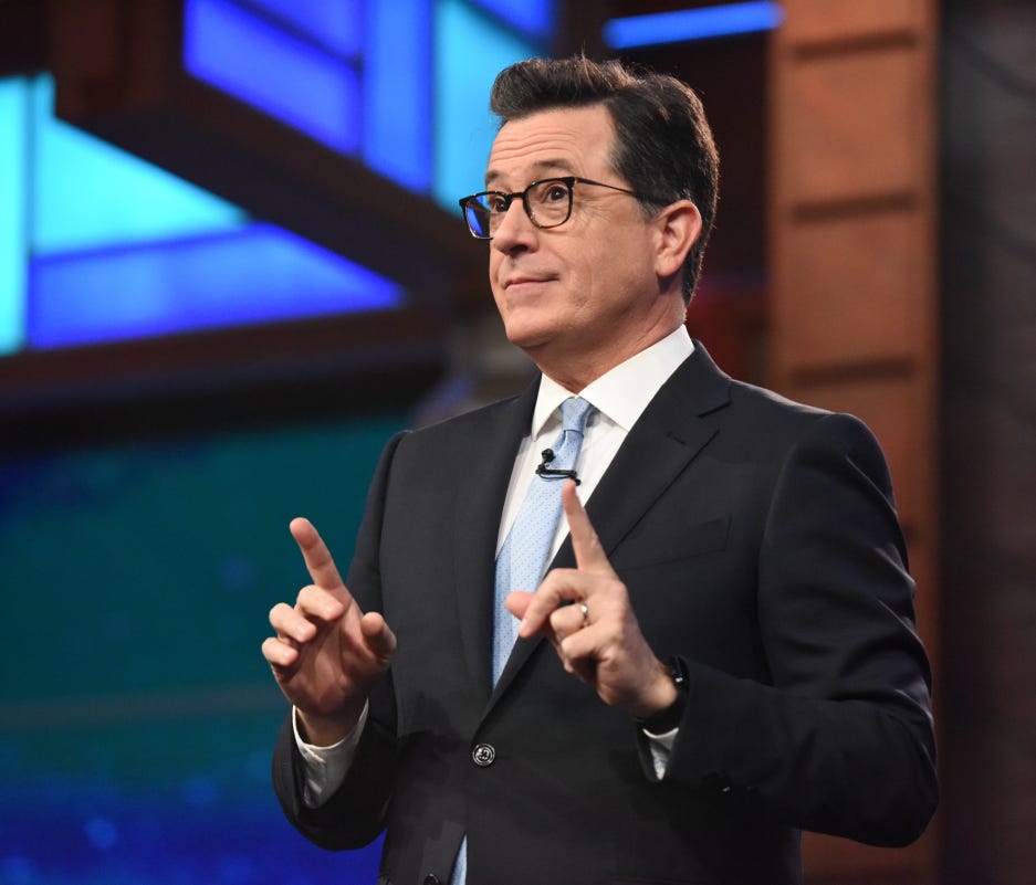 'Late Show' host Stephen Colbert.