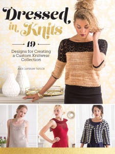 "Dressed in Knits" by Alex Capshaw-Taylor is a collection of 19 haute-couture designs to knit.