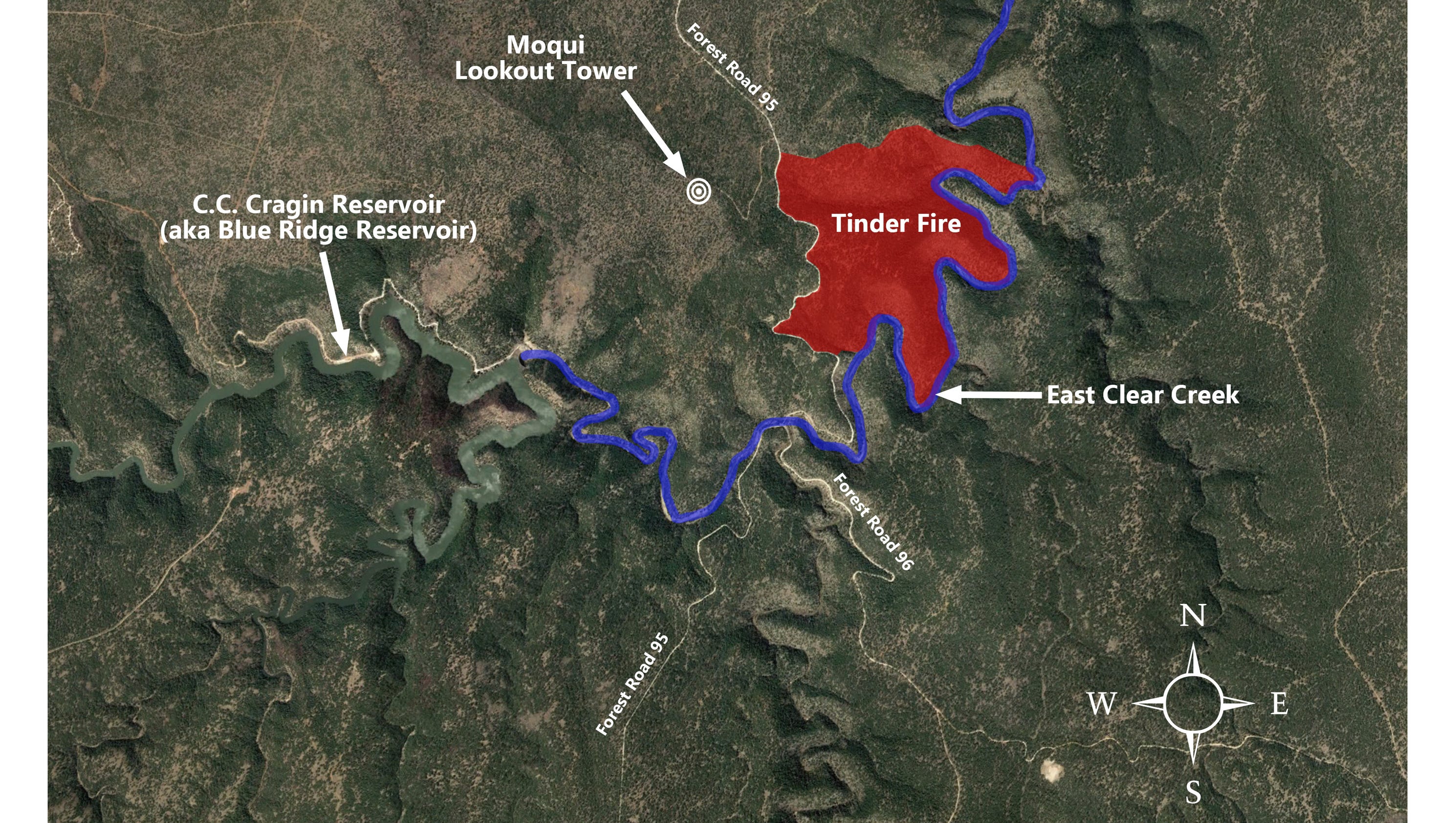 Tinder Fire near Payson threatens 500 homes, swells to 500 acres