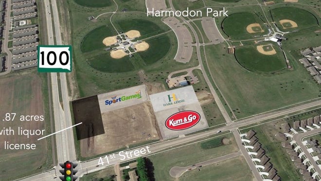 New on the market is a 1.87-acre restaurant pad at Harmodon Crossing with a brand new city-issued full liquor license.