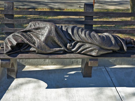 Controversial 40 000 Homeless Jesus Invites Debate