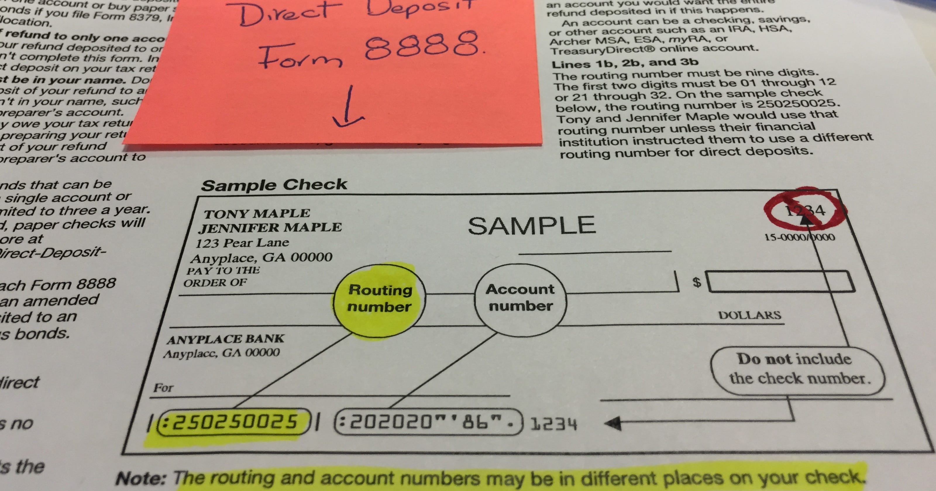 direct deposit for tax refunds can go very wrong