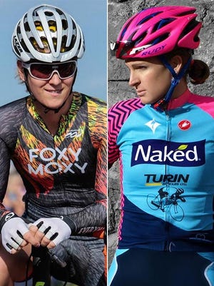Rachel McKinnon, left, and Jillian Bearden are transgender cyclists with drastically different views on what's fair.