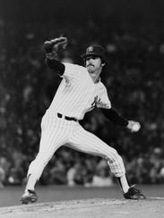 Ron Guidry is shown in action against the Toronto Blue