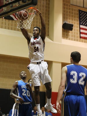 Churchill's Clevon Brown (54) of San Antonio's Churchill High, committed to Vanderbilt on Tuesday.