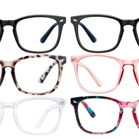 These blue light blocking glasses are perfect for the educator that teaches remotely through a screen.