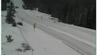 Highway 84 was closed early Tuesday morning because of blowing, drifting snow from a major winter storm.