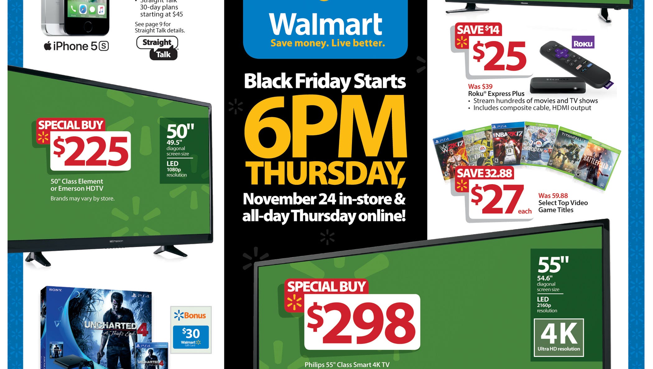 Walmart releases 2016 Thanksgiving/Black Friday ad circular