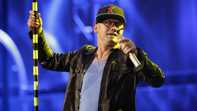 TobyMac, shown performing at the 2013 Dove Awards, will perform at Bankers Life Fieldhouse on Saturday, Oct. 24, 2015.