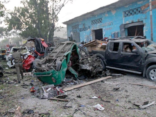 EPA EPASELECT SOMALIA SUICIDE ATTACK MOGADISHU WAR ACTS OF TERROR SOM