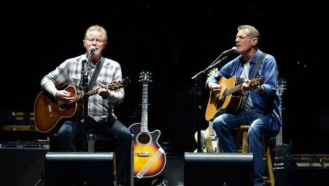 Don Henley, left, and Glenn Frey proved they've still got at the Eagles concert at the Resch Center, where it was no phones allowed.