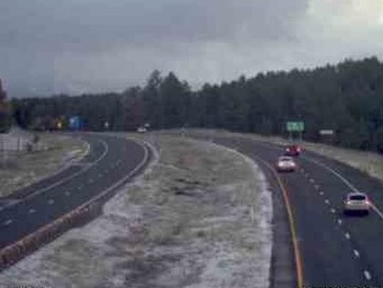 Light snow dusting overnight in Flagstaff late Monday night and early Tuesday morning