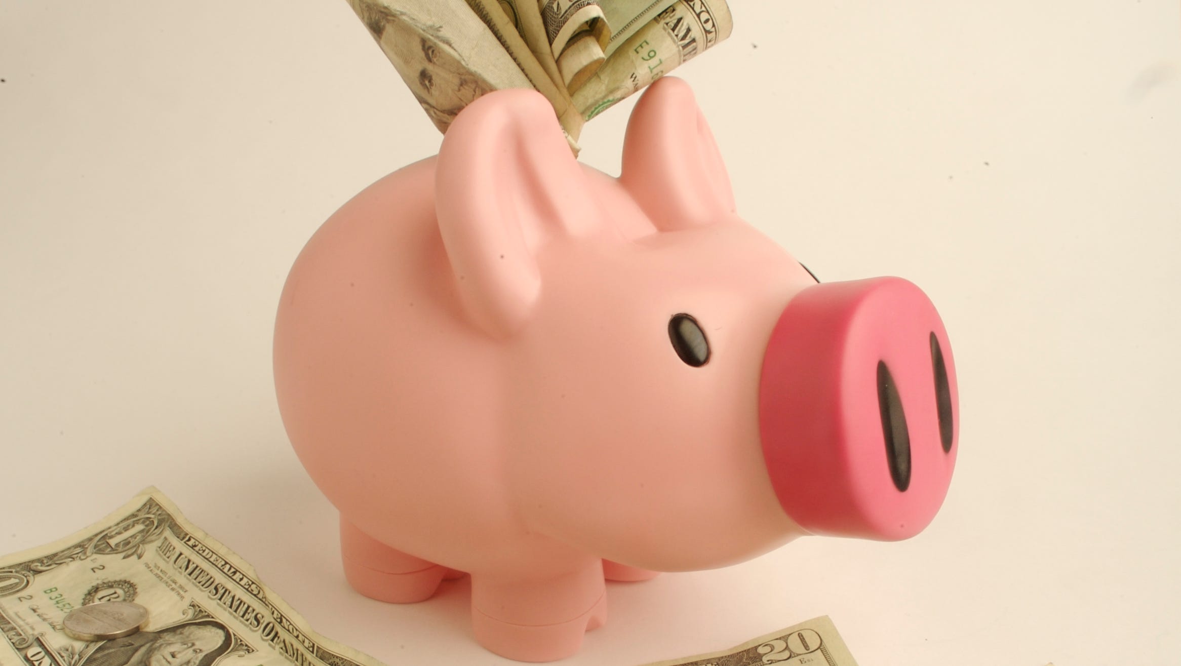 JENNIFER LUCKY PENNY PORCELAIN MINIATURE PIGGY BANK 