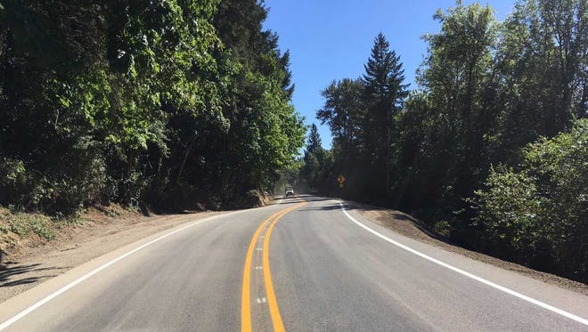 Marion County Public Works opened River Road South on 5 p.m. Wednesday, August 16, 2017, after emergency repairs were made to the road. The road was damaged by a number of landslides during the winter time.