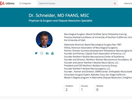Online biography for John Henry Schneider.