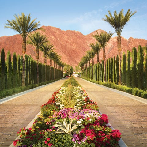 The entrance to the historic La Quinta Resort and 