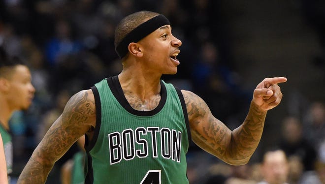 Isaiah Thomas poured in a game-high 37 points for the Celtics.