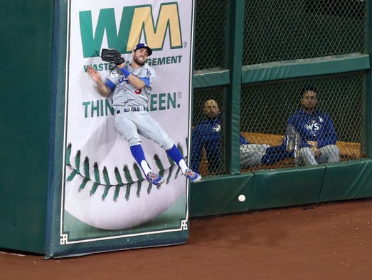 Game 3 at Minute Maid Park: Los Angeles Dodgers outfielder