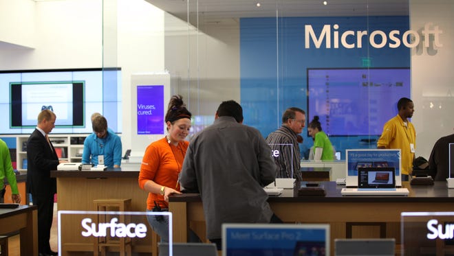 The Microsoft Store at The Somerset Collection in Troy on Oct. 24, 2013.