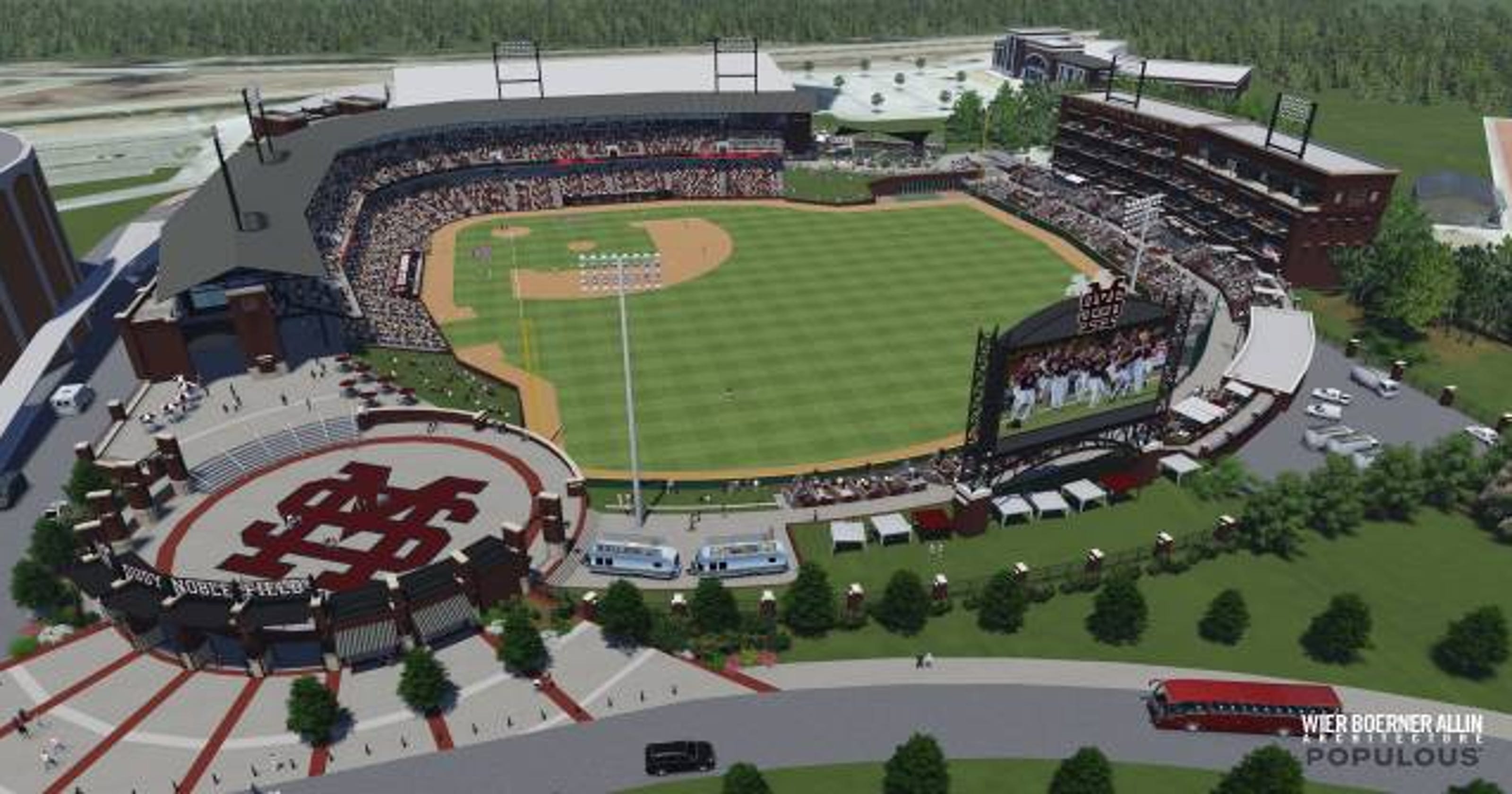 A sneak peek of the view from Dudy Noble Field's Left Field Lofts