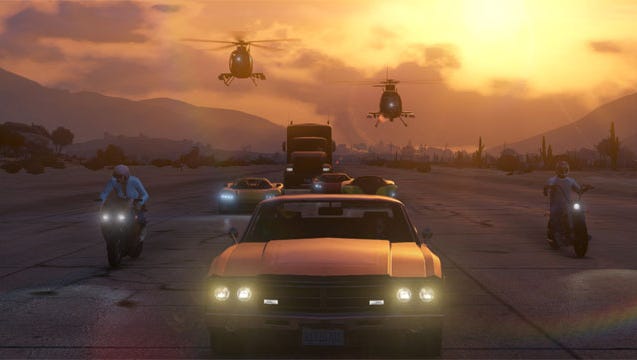 Rockstar Games' Grand Theft Auto Online. Image from rockstargames.com.
